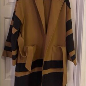 La Ligne Tan and Black Cardigan